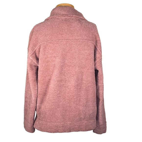 Tahari Women’s Mauve/Pink Plush Cozy Fleece Jacket Shacket XL - Picture 6 of 10